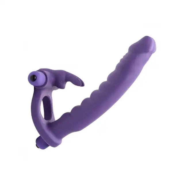 Double Delight Dual Penetration Vibrating Rabbit Cock Ring. Genialna innowacyjna  zabawka dla dwojga do poczwórnej  stymulacji. Bestseller!