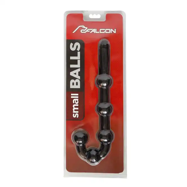 Falcon Gear - Balls Black. Czarne profesjonalne kule analne. Small Wymiary: 33 x 3,55 x 3,55 cm. 250 gr. 