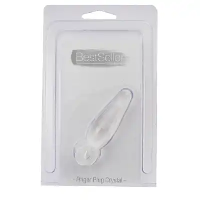 BestSeller - Jammy Jelly Finger Plug. Przezroczysta wtyczka analna 7,2 cm