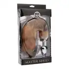 Master Series PRO - Profesjonalny gęsty piękny lisi ogon  z metalowym korkiem analnym. Rozmiar XL