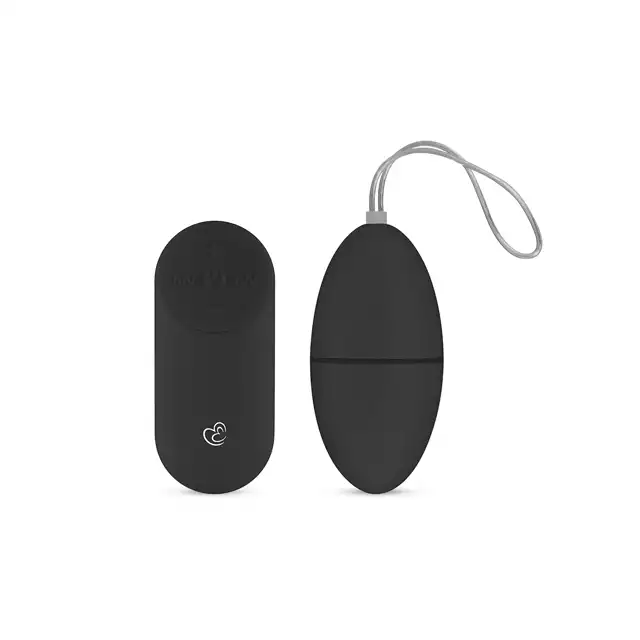 Easytoys - Remote Control Vibrating Egg - Black. Elegancki zdalnie sterowane jajeczko. 7 programów