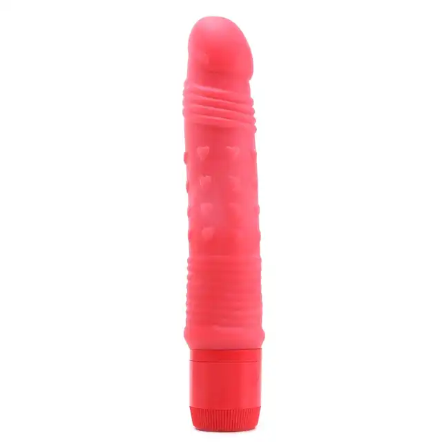 Climax Neon Vibrator - czerwony 17.1 cm