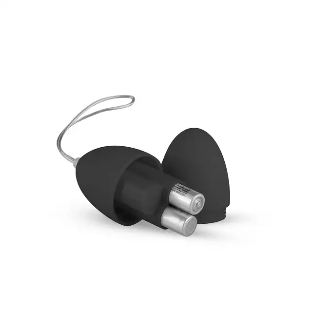 Easytoys - Remote Control Vibrating Egg - Black. Elegancki zdalnie sterowane jajeczko. 7 programów