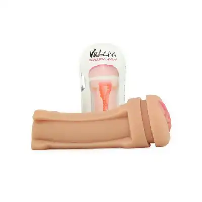 Vulcan - CyberSkin Vulcan Realistic Vagina, Cream. Realistyczna pochwa z cyberskóry. Bestseller.