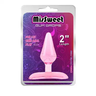 Chisa Novelties - Basic Gun Drops Pink. Uroczy różowy korek analny 6,6 cm długości 