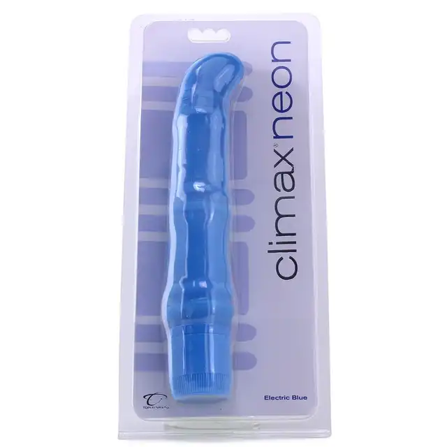 Climax Neon Vibrator - Electric niebieski 17.1 cm