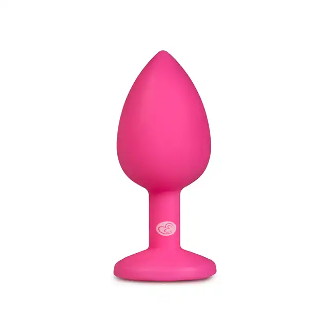 Easytoys - Diamond Plug Small - Pink. Mały korek analny różówy z diementem. Rozmiar S