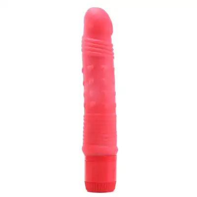 Climax Neon Vibrator - czerwony 17.1 cm