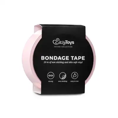EasyToys - Pink Bondage Tape 20m. Kolor różowy. Bestseller! 