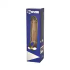 XLover - Penis Extender. Czarna wibrująca nakładka powiększająca penisa. 