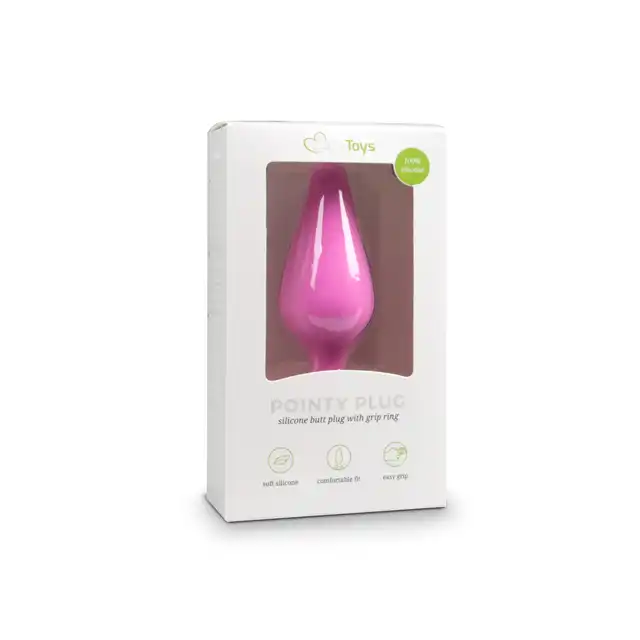 EasyToys - Pointy Plug Small. Nieduży koreczek analny. Prześliczny kształt i kobiecy różowy kolor. Bestseller!