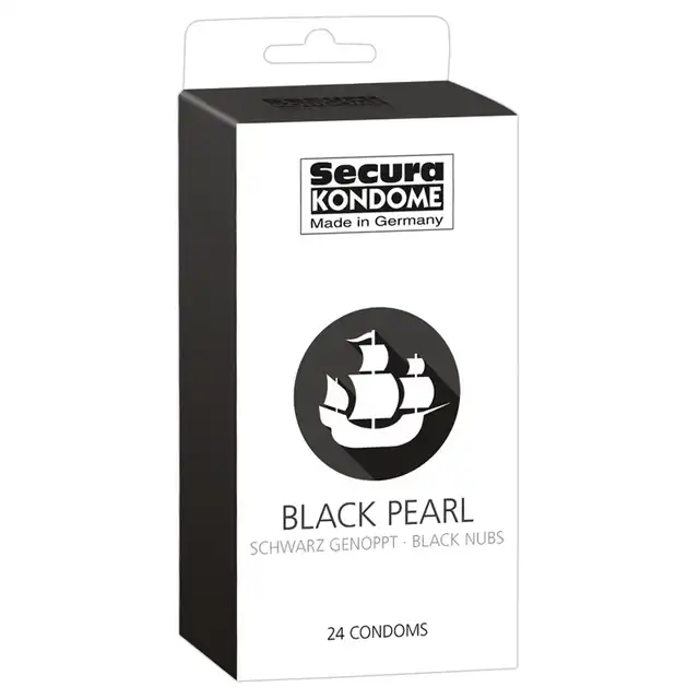 Secura Kondome- czarne prezerwatywy 52 mm 