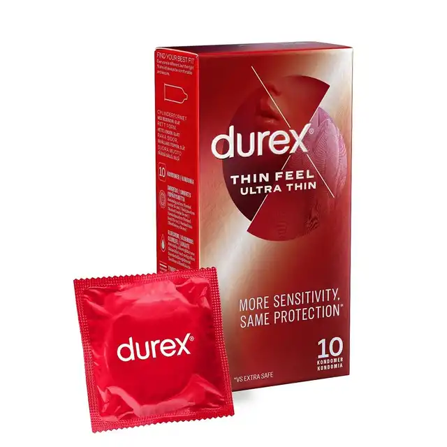 Durex - Feel Ultra Thin. Ultracienkie prezerwatywy 10 sztuk