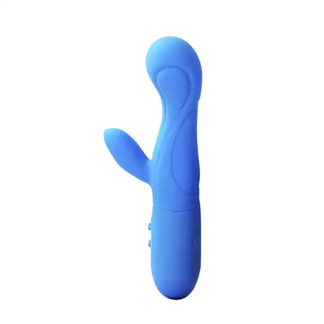 Lexy - Aimee Vibrator A4. Silikonowy wibrator ze stymulatorem łechtaczki