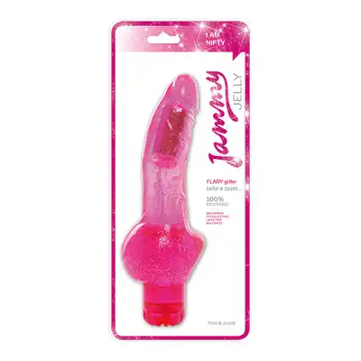 Toyz4Lovers - Jammy Jelly Flary Pink 22 cm. Różowy żelowy wibrator 