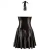 Noir Handmade - Black Dress XL. Seksowna i elegancka sukienka z prześwitującym biustem i rozkloszowaną spódnicą 