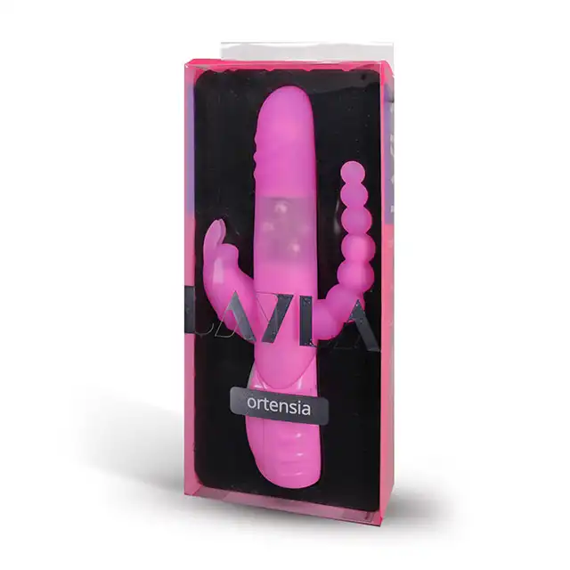 Layla - Ortensia Double Penetration Vibe. Potrójna stymulacja! Penetracja waginalna i analna. Silikonowy wibrator