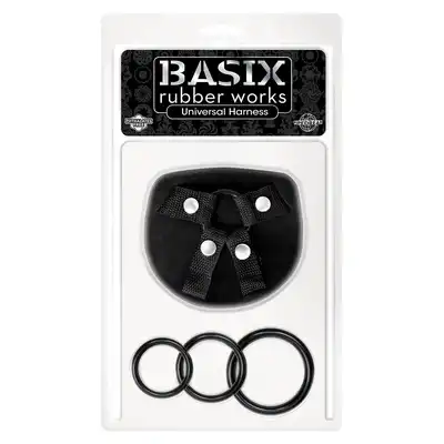 Basix - Universal Harness 3 Rings. Pas Strap-On dla Pań.