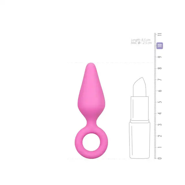 EasyToys - Pointy Plug Small. Nieduży koreczek analny. Prześliczny kształt i kobiecy różowy kolor. Bestseller!