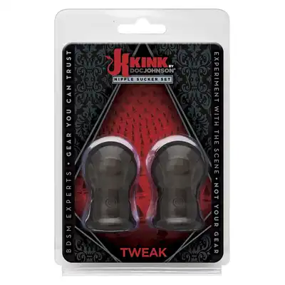 Kink - Nipple Sucker Set. Mocne przyssawki do sutków w formie pompek