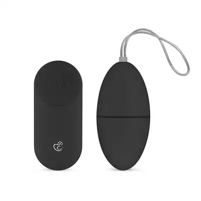 Easytoys - Remote Control Vibrating Egg - Black. Elegancki zdalnie sterowane jajeczko. 7 programów