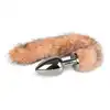 EasyToys - Fox Tail Plug No. 8 - Silver Korek analny lisia kita. Ogon 37cm.
