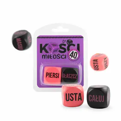 Kości miłości - kostki 2 szt