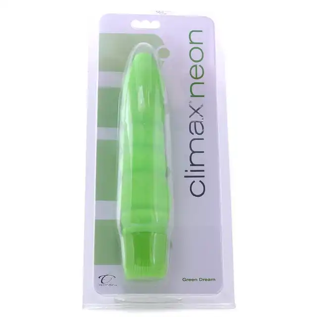Climax Neon Vibrator - Green Dream 17.1 cm