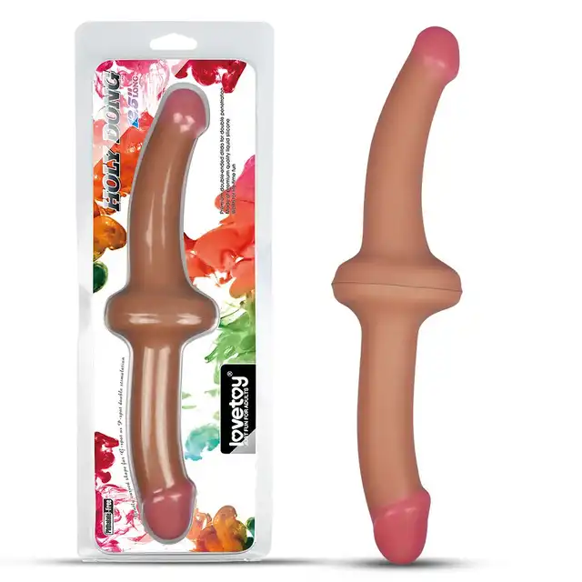 Holy Dong - elastyczne podwójne dildo. 100% silikon medyczny. Bardzo wygodne dla dwóch kobiet.