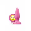 MOJIS Plug #OMG small. Mała wtyczka analna z emoji w kolorze różowym!
