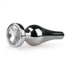 Easy Toys - Metal Butt Plug Small. Metalowa wtyczka analna z kryształkiem