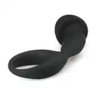 Easy Toys - Anal Invader Curved Plug Ring. Stymulator prostaty z ringiem na penisa. 