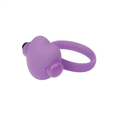 Toyz 4 Lovers - Silicone Heart Cock Ring. Silikonowy ring na penisa z wibrującym serduszkiem.