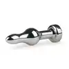 Easy Toys - Metal Butt Plug Double. Profilowana wtyczka z krysztalkiem
