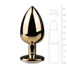 Easy Toys - Metal Butt Plug L. wtyczka analna z pięknym kryształem.