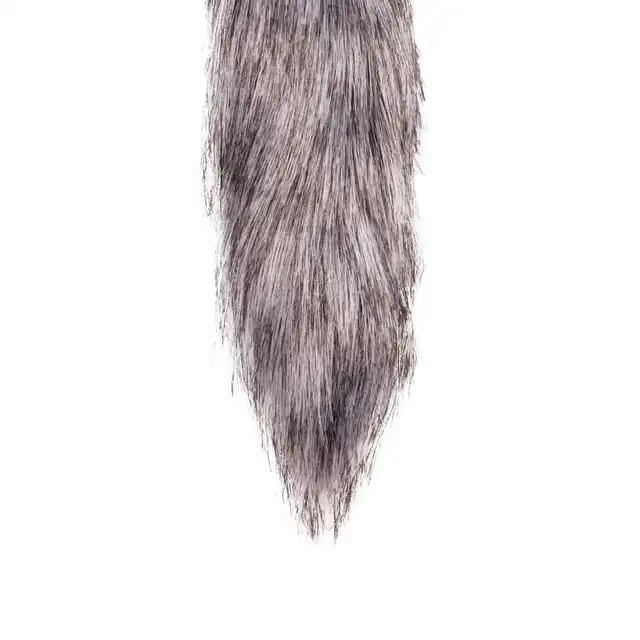 Easy Toys - Fox Tail Plug S. Srebrna wtyczka z lisim ogonem. Rozmiar S.