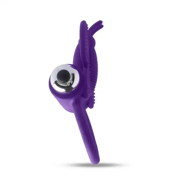 T4L Ring Vibr.Butterfly Purple