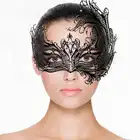 Easy Toys - Metal Mask Asymmetrical Black. Ażurowa asymetryczna maska. 