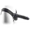 Real Rapture - Strap-on Natural Living. Czarny strap-on z wibracjami. 