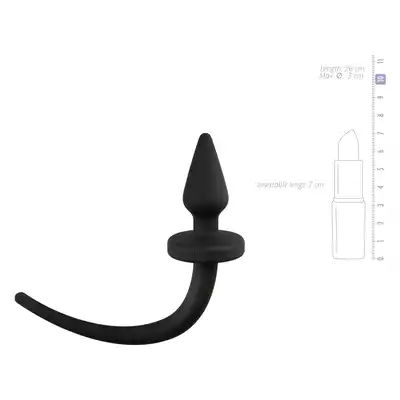 Easy Toys - Dog Tail Plug Taper Small. Wtyczka analna z psim ogonem. Mały rozmiar. 