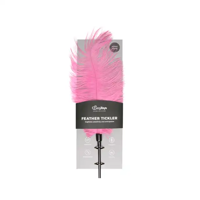 Easy Toys - Feather Tickler Pink XL. Delikatne piórko w kolorze różowym