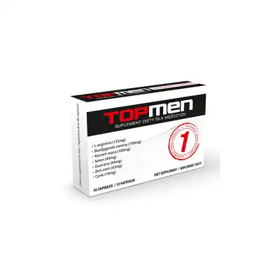 Sexual Health Series - Top Men 10 Tabs. Renomowany suplement diety na poprawę erekcji, zwiększona satysfakcja z życia seksualnego