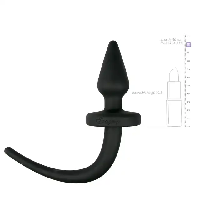 Easy Toys - Dog Tail Plug Large. Silikonowa wtyczka analna z ogonem. 