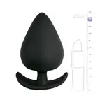Easy Toys - Anal Anchor Large Black. Wtyczka analna z półokrągłą podstawą!