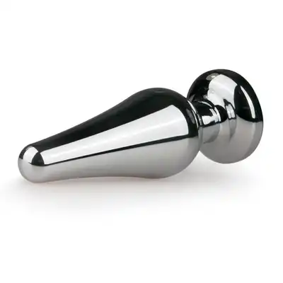 Easy Toys - Metal Butt Plug Pink. Wtyczka z różowym kryształkiem