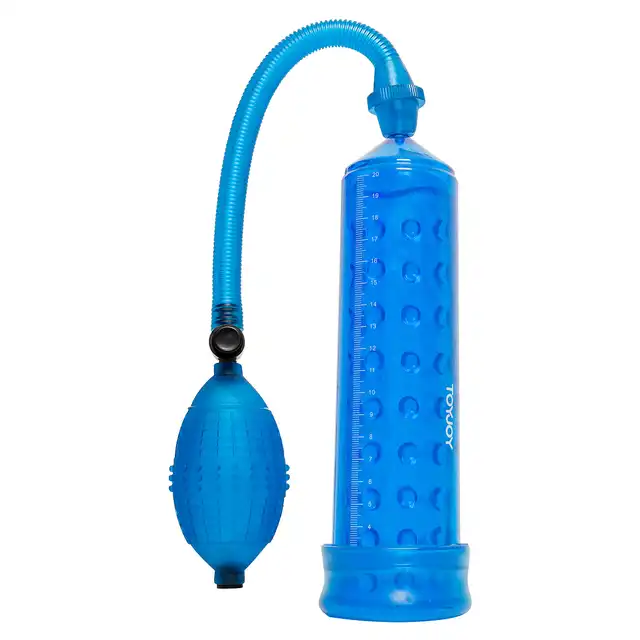 ToyJoy - Power Massage Pump Blue. Pompka powiększająca penisa. 