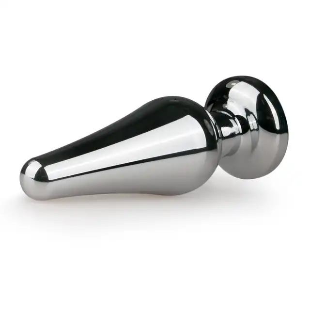 Easy Toys - Metal Butt Plug Pink. Wtyczka z różowym kryształkiem