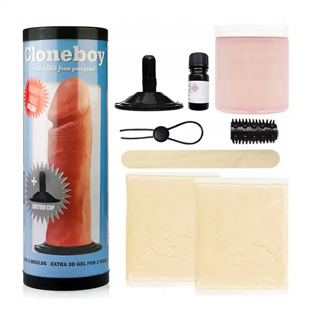 Cloneboy - Dildo &amp; Suction Cap Pink. Zestaw do kopiowania penisa z przyssawką!