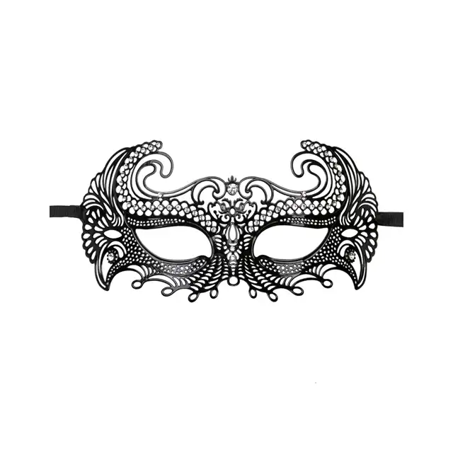 Easy Toys - Metal Mask Venetian Black. Metalowa wenecka maska. Czarna. 