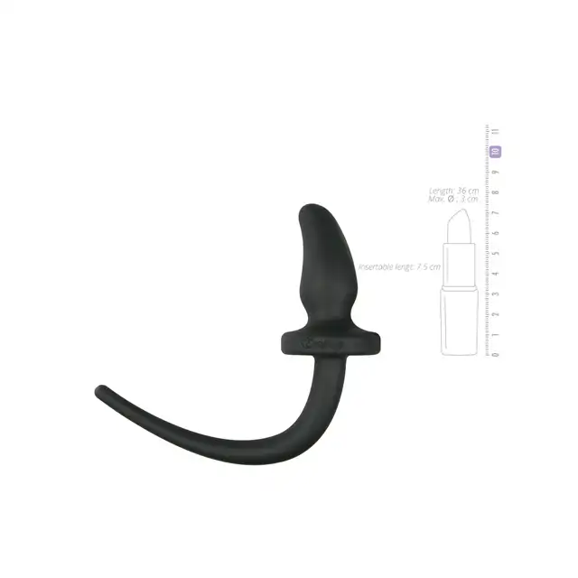 Easy Toys - Dog Tail Plug Twist Small. Wtyczka analna z psim ogonem. Mały rozmiar. 